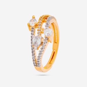Adjustable Stainless Steel Zircon <b>Finger</b> <b>Ring</b> Trendy Opening Fashion <b>Ring</b> Invisible Setting Gift for Any Occasion Number 188766 - Product Image 1