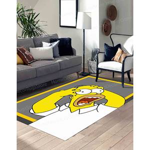 Tapis imprimé : moderne, fin, décoration de bureau, jaune, Simpsons, personnalisé, couloir, tapis doux non tissé - Product Image 5