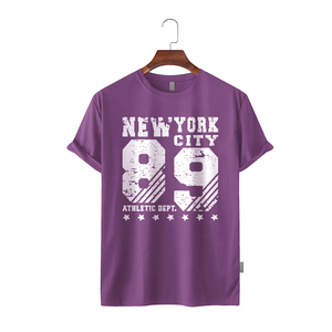 Camiseta Casual de Manga Corta para Hombre, Corte Regular, Cuello Redondo, Tejido de Punto, 100% Algodón, 180g, Color Personalizado, Impresión Serigráfica - Product Image 2