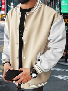 Chaqueta Acolchada Estilo Universitario para Niños, Unisex, Uniforme Escolar, Exterior de Cuero Genuino, Capucha, Lona Transpirable, Invierno - Product Image 3