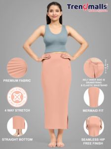 Trendmalls Women's Breathable Eco-Friendly Anti-Bacterial for Spandex <b>Saree</b> <b>Shapewear</b> Petticoat (P02-Appricoat) - Product Image 2