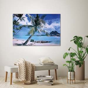 Affiche sur toile au design moderne Insel Bora Bora, art mural pour plage - Product Image 3