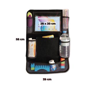 Organizer per sedile auto con supporto Tablet iPad comodo accessorio per uso veicolo - Product Image 1