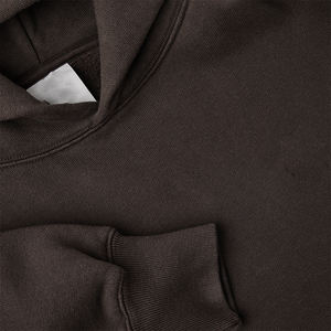 Adult Man Hoodie Pullover Long Sleeve Brown Color Stylish Fashionable Gents Hoodies With Custom <b>Screen</b> Printed Logo - Product Image 5