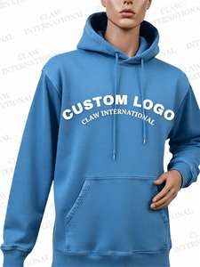 Sudadera con capucha de lana en blanco de gran tamaño personalizada con hombros caídos Vintage lavado ácido sudaderas con capucha desgastadas para hombres ropa Vintage - Product Image 6