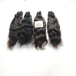 Venta al por mayor 100% Virgin Bundle Raw Vietnamese Color Natural Cabello Negro Mujeres máquina doble trama Extensiones de cabello humano barato - Product Image 5