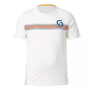 เสื้อยืดผ้าฝ้าย100% สำหรับผู้ชายไซส์ใหญ่พิเศษพิมพ์โลโก้หนัก280ก. - Product Image 2