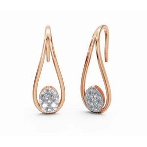 Pendientes de Diamantes de Oro de 9 Quilates de Primera Calidad, Modelo Therese Radiance, Corte Redondo, Joyería Cultivada en Laboratorio, Proveedor Mayorista B2B para Exportación - Product Image 4