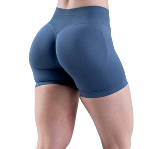 กางเกงขาสั้นเอวสูงสำหรับผู้หญิงสำหรับฝึกโยคะกางเกงขาสั้นเอวสูงแห้งเร็วระบายอากาศได้ดี - Product Image 1
