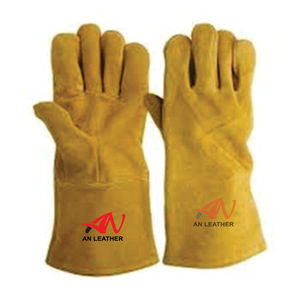 Gants de sécurité en cuir de vachette imperméables et anti-coupure anti-chaleur pour les pompiers et la construction à usage général - Product Image 1