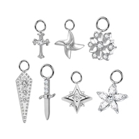 Anneau segmenté articulé en titane G23 ASTM F136, motif tortue, serpent, feuille, croix, pour piercing d'oreille, bijoux pour femmes, vente en gros OEM ODM