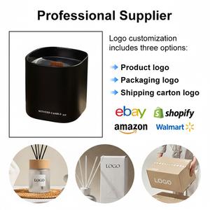 Натуральные ароматические свечи ручной работы из соевого воска с деревянным фитилём для декора дома, свадеб, рождественских вечеринок - Product Image 5