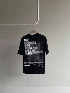 T-Shirt à Manches Courtes et Col Rond Surdimensionné en Satin de Coton 100% Lourd, Grande Taille, pour Homme, Sérigraphie, 220GSM - Product Image 2