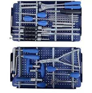 Conjunto de instrumentos de cirugía de columna aprobados por la CE de marca estadounidense, acero inoxidable alemán de calidad A +, la base de los instrumentos quirúrgicos - Product Image 6