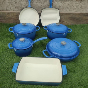 Casserole <span class=keywords><strong>en</strong></span> <span class=keywords><strong>Fonte</strong></span> Émaillée de Cuisine <span class=keywords><strong>pour</strong></span> Points de Vente d'Usine - Ensemble de Batterie de Cuisine <span class=keywords><strong>en</strong></span> Promotion - Product Image 4