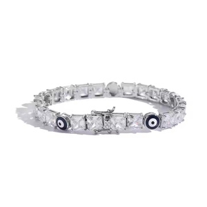 Chaînes de tennis bijoux 7mm 8mm hommes CZ cubique zircone Bracelet de tennis pour femmes - Product Image 2