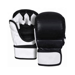 Gants de MMA pour enfants bleus, blancs, rouges et jaunes, 16 oz, en cuir, à doigts entiers, imperméables, personnalisables pour l'Europe et la Russie - Product Image 4