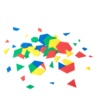 Juego Educativo STEM de Tangram Multilateral de Alta Calidad U.S.L. Juguetes de Slime de Plástico Unisex para Niños de 5 a 7 Años, Novedad TW para Construir