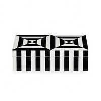 Nouvelle boîte à bijoux artisanale indienne personnalisée en résine et MDF avec incrustations, organisateur élégant et artistique, modèle rectangulaire personnalisable