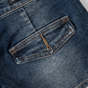 Shorts de Mezclilla para Mujer, Estilo Vietnamita, 2% Elastano, Lavado Enzimático, Corte Recto, 98% Algodón, Transpirables, OEM, ODM, MOQ 100 - Product Image 6