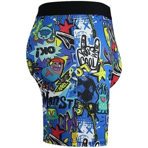 High Quality <b>Men's</b> Athletic Underwear <b>Long</b> Leg Trunks <b>Boxer</b> Briefs Classic Rise 90% Polyester 10% Spandex Knitted Fabric - Product Image 2