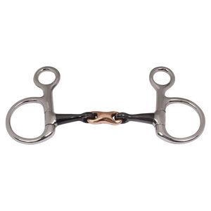 Horse Racing Bits แผ่นปากม้าสเตนเลส,น้ำหนักเบาสำหรับการขี่ม้าแบบคอนติเนนตัลสำหรับดูแลสัตว์ออกแบบเอง - Product Image 3