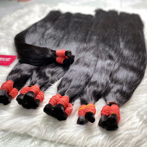 Les extensions de cheveux en vrac de haute qualité pour la décoloration des cheveux humains vietnamiens prix de gros - Product Image 1