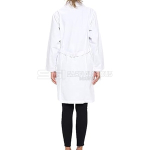 Batas de Laboratorio de Algodón al por Mayor, Nuevo Diseño, Uniformes Unisex con Estampado Personalizado para Uso Hospitalario, Alta Calidad, Modelo OEM - Product Image 3