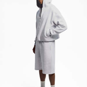 Custom Drawstring Wholesale French Terry Heavy <b>Mens</b> Unisex Cotton <b>Fleece</b> <b>Shorts</b> Blank Sweat Gym <b>Shorts</b> for <b>Men</b> - Product Image 6