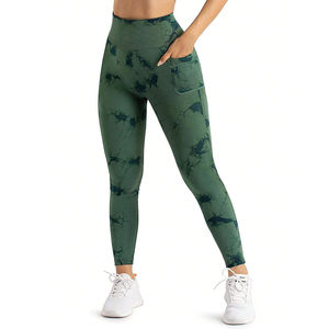 OEM 2025 Spandex / <b>Nylon</b> Push up With Pocket <b>Leggings</b> Elastic Waist <b>Leggings</b> Breathable Fitness Yoga <b>Leggings</b> in pakistan - Product Image 6