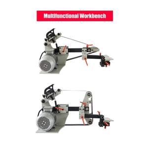 Ponceuse à bande électrique 2HP à vitesse variable, multifonction, meuleuse de couteaux 72 x 2 pouces avec 3 meules et convertisseur de fréquence - Product Image 5