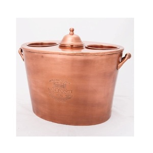 Seau à glace en métal et marbre pour Champagne, en acier inoxydable, verre à vin géant, grand bol à glace avec poignée - Product Image 3