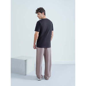 Custom logo INIABI Comfortable Regular Basic Trouser 100% Cotton Baggy Pants Customizable Logo Solid Available XL 6XL Colored - Product Image 3