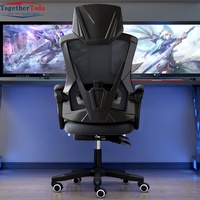 Chaise de jeu de bureau en maille confortable et douce avec repose-pieds Durable réglable en hauteur vente en gros