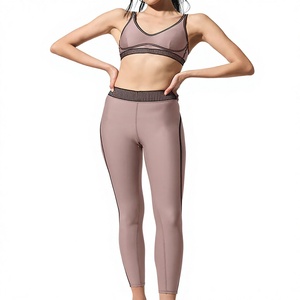 Custom Women <b>Yoga</b> <b>Set</b> Breathable Stretch Fitness Wear Gym Leggings and Sports Bra Workout Clothing Manufacturer Custom Print - Product Image 1