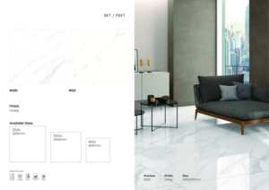 Carreaux de sol et de mur en porcelaine brillante 1200x1200, grande dalle pour revêtement de sol de luxe - Product Image 2