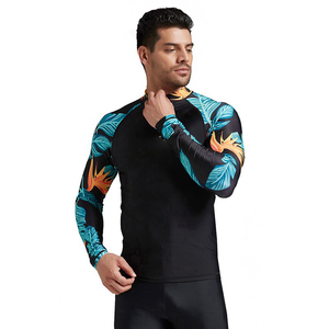 Haut de sport Compression Rash Guard pour homme T-shirt de gym à manches longues et à séchage rapide avec impression numérique sublimée en spandex - Product Image 2