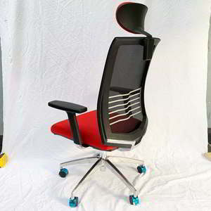 Silla de Oficina Ergonómica Mars-01 HOGVP044, Diseño Contemporáneo con Reposacabezas y Altura Ajustables, Material de Tela PU Plegable - Product Image 5