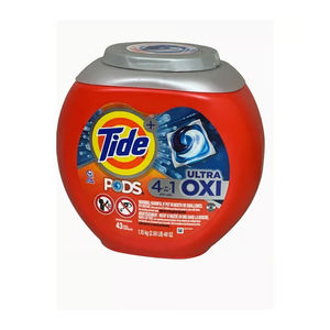 Capsules à lessive pré-dosées Tide Pods Ultra Oxi pratiques pour un lavage rapide et efficace - Product Image 1