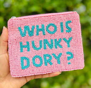 Porte-monnaie perlé rose tendance pour femmes, inspiré de HUNKY DORY et de RHOBH, pochette élégante, cadeau idéal pour les fans de Real Housewives - Product Image 5
