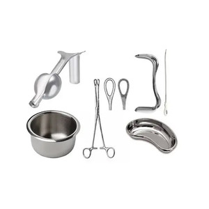 In Best Price Stainless Steel Basic Vaginal <b>Instruments</b> Set New Dilatation and Curettage Set by Debonairii - Product Image 1