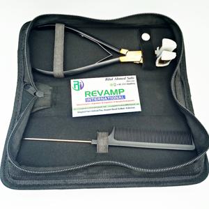 Kit de pinces d'extension de cheveux Micro Link de haute qualité ruban de presse en acier inoxydable durable de marque privée au peigne pour cheveux humains - Product Image 4