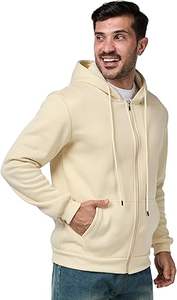Sudaderas Casuales de Invierno para Hombre, Color Sólido, Corte Regular, 100% Algodón, Felpa, Secado Rápido, Ecológicas y Transpirables - Product Image 4