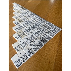 Bloque de dominó de hueso personalizado Material de hueso de alta calidad para juguetes - Product Image 1