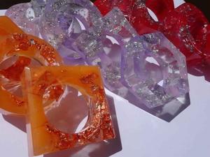 Anillo de Servilleta de Resina, Decoración de Mesa para Restaurante, Boda, Fiesta, Anillos de Servilleta de Resina Hechos a Mano, Anillo de Servilleta Personalizado - Product Image 5