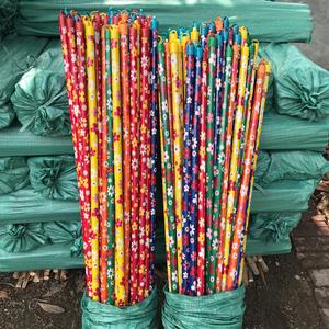 Good Quality Flower <b>Wooden</b> <b>Broom</b> <b>Handle</b> Length120cm, Diameter 2.2cm Household/ <b>Broom</b> Sticks - Product Image 1