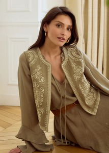 Suministro directo de fábrica, chaleco informal de algodón bordado bohemio para mujer para festivales de verano, tejido ODM transpirable ecológico - Product Image 2