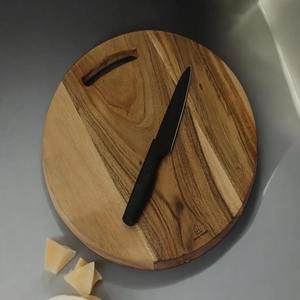 Cortador de Madera de Acacia Natural 30,5X30,5X1,5 cm para Pizza Frutas Queso Otros Cortes - Product Image 4