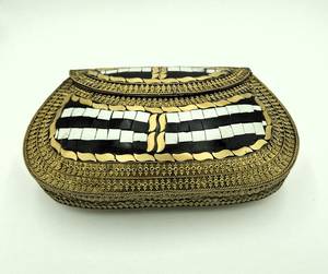 Bolsa de Mano de Lona con Mosaico y Bordado Personalizado, Estilo Indio, para Viajes, Fiestas y Bodas - Product Image 1