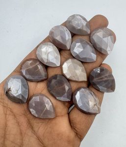 พลอยอัญมณีทรงลูกแพร์อัญมณีหลวมสำหรับทำเครื่องประดับอัญมณี15x20mm ช็อกโกแลตมูนสโตน - Product Image 1